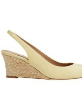 LK Bennett Henry Sling Back Suede Wedge Espadrille EU 37/ US 6.5-7